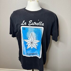 Black Lotería “La Estrella” Graphic T-Shirt